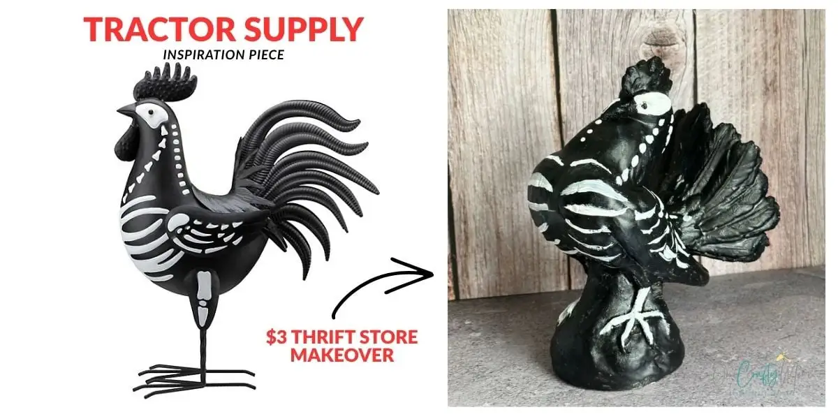 tractor supply skeleton rooster dupe