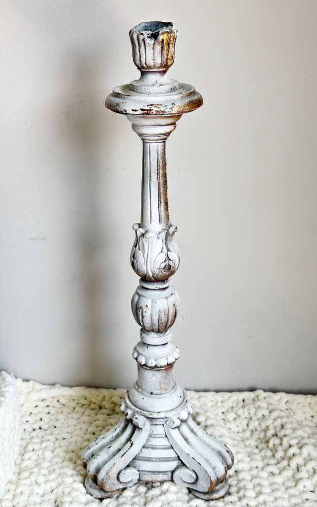 thrift store candle holder before