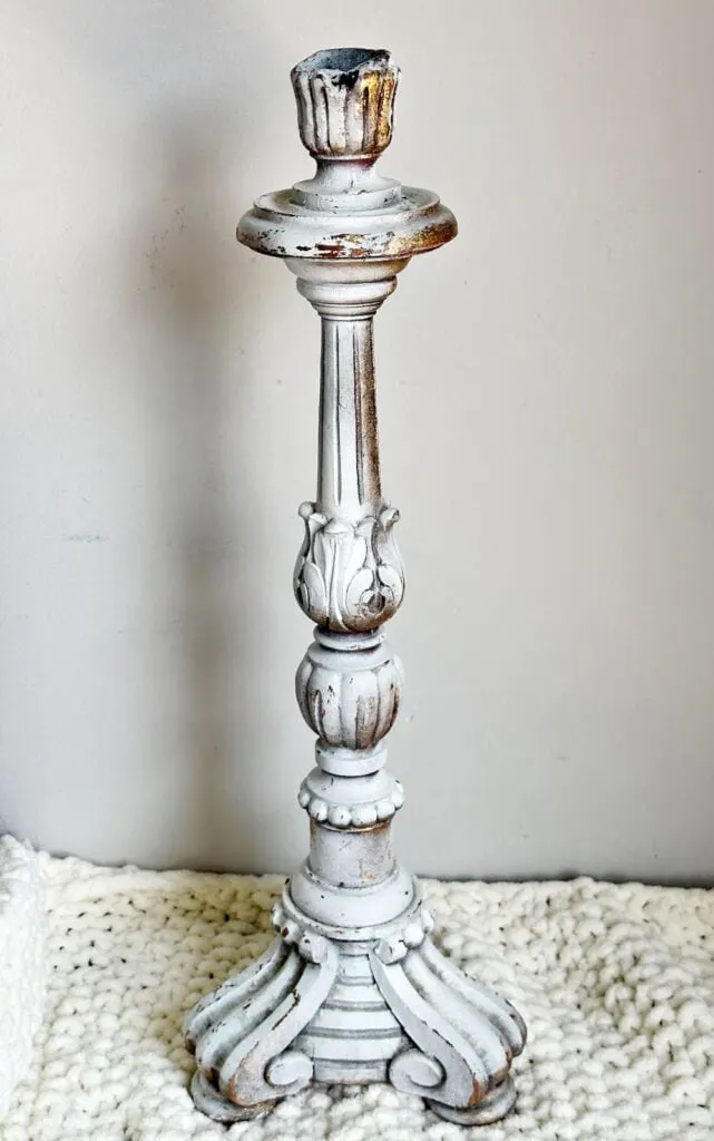 thrift store candle holder before