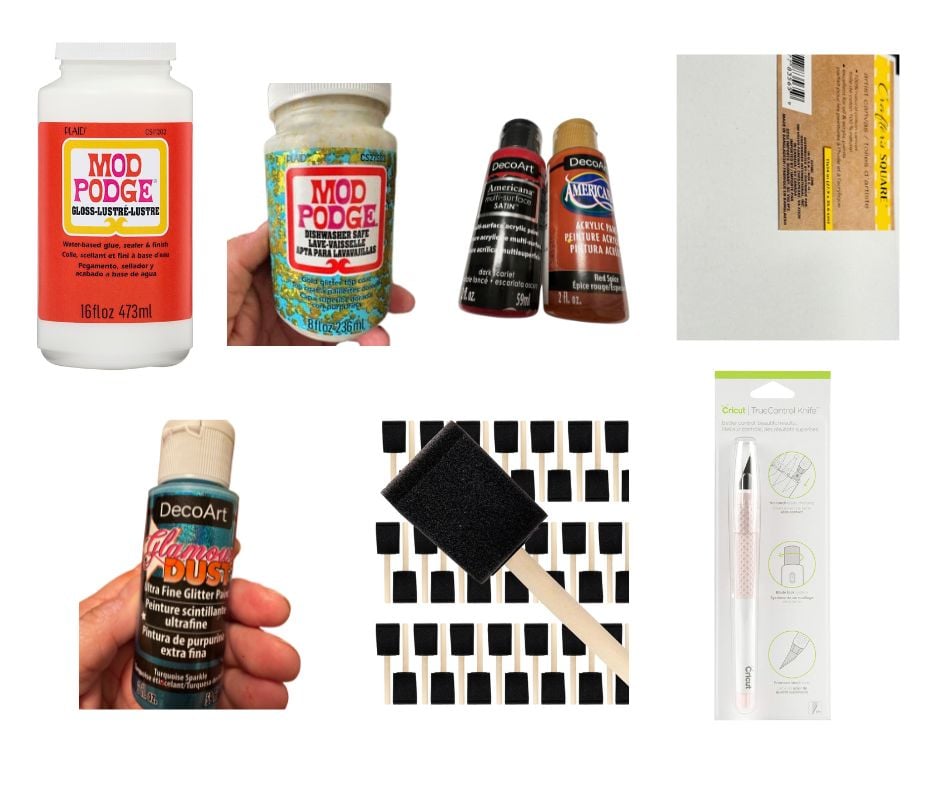 supplies for busted canvas craft