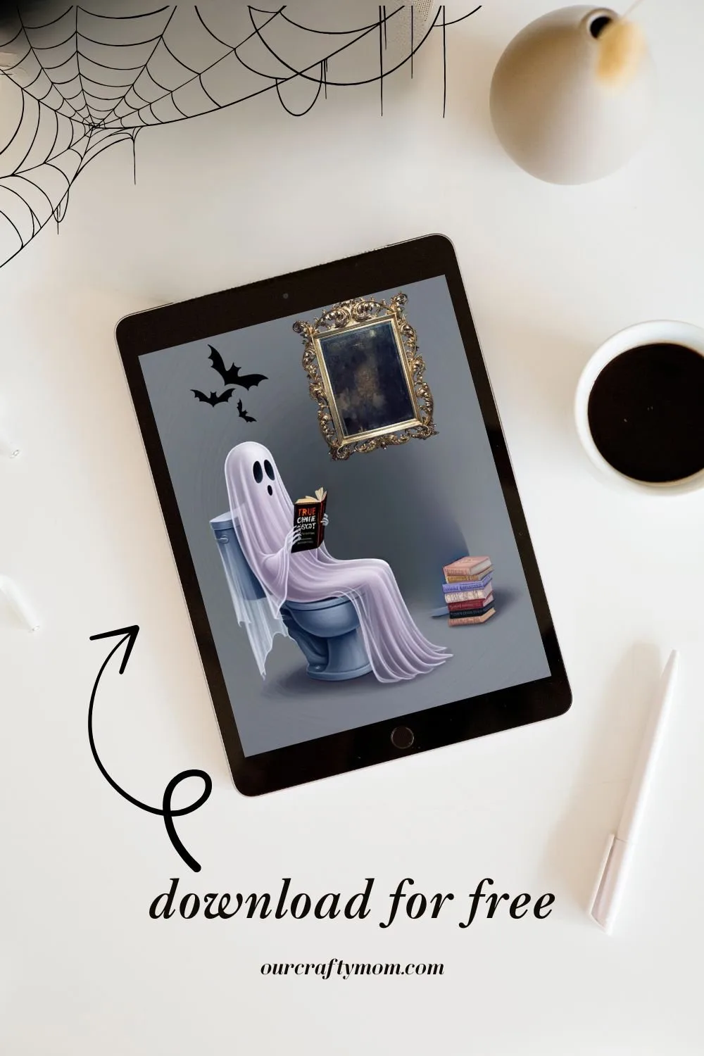 ghost printable image in bathroom