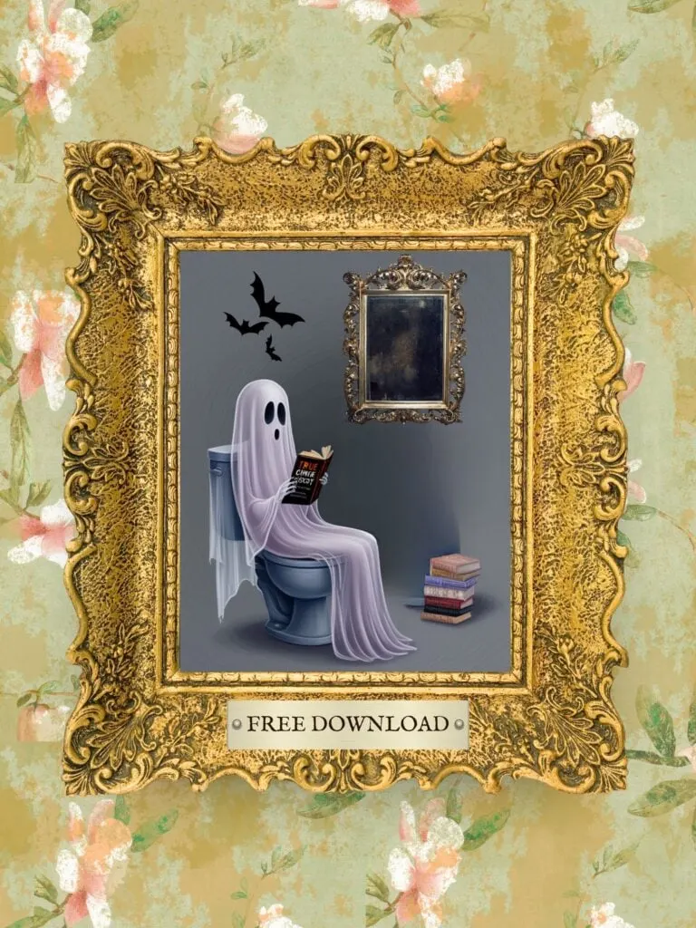 Ghost Printable in ornate gold frame