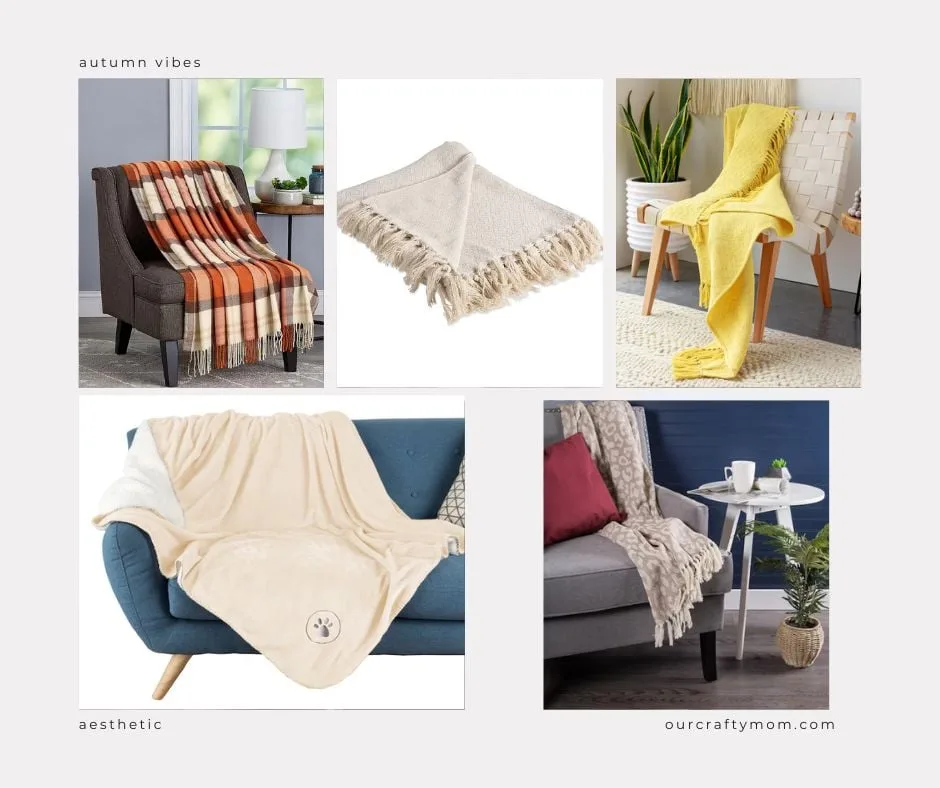cozy throws collage