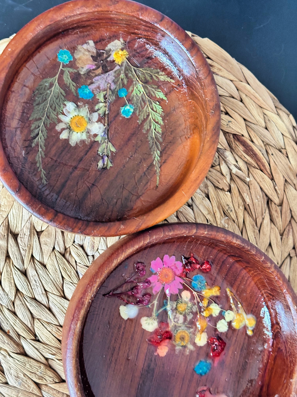 Upcycle Wooden Bowls top view