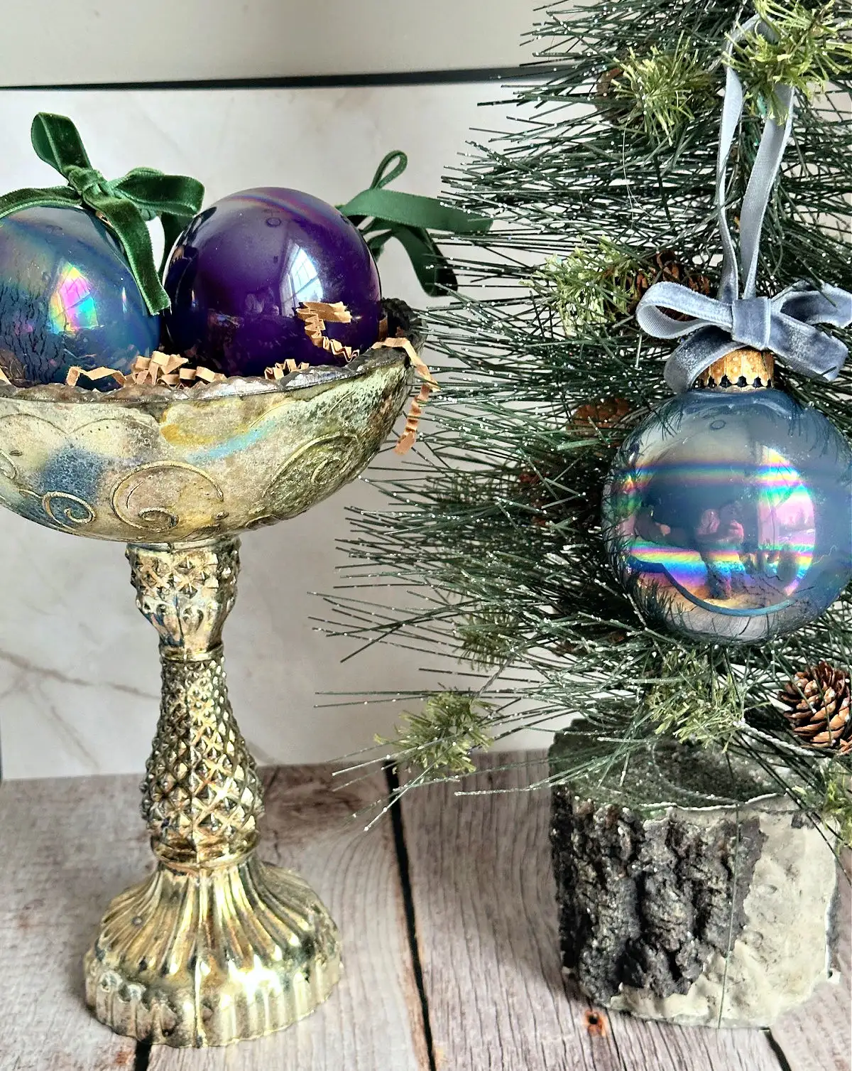 painted ball christmas ornaments