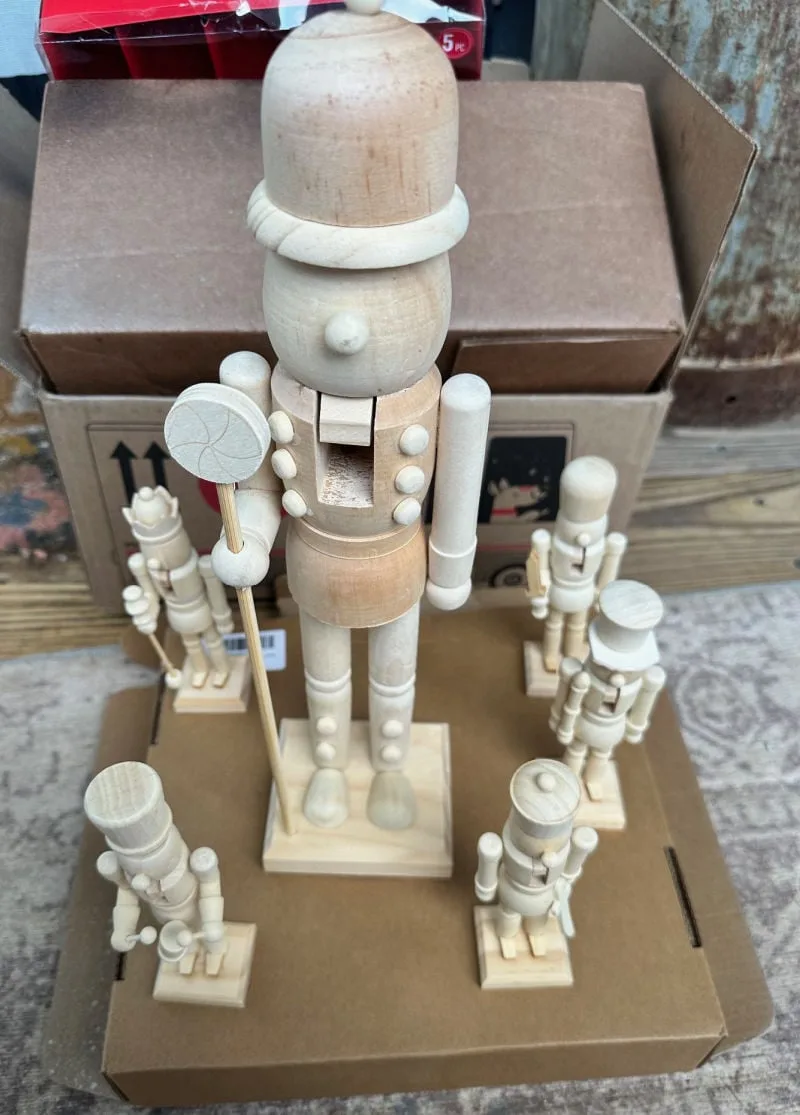 unfinished wooden nutcrackers