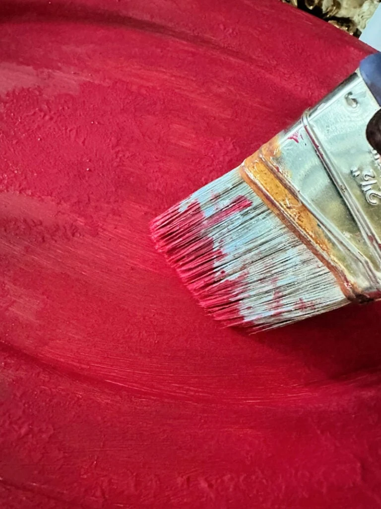 painting thrift store tray