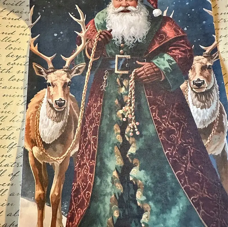 close up of old world santa
