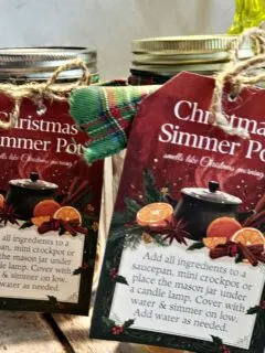 mason jar simmer pots