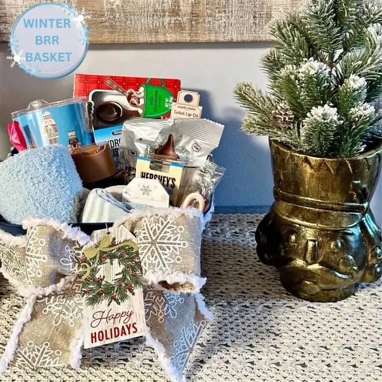 brr basket with dollar tree items