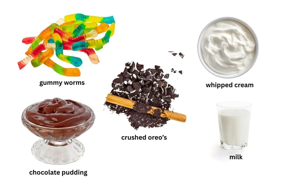 Ingredients for Dirt Buckets