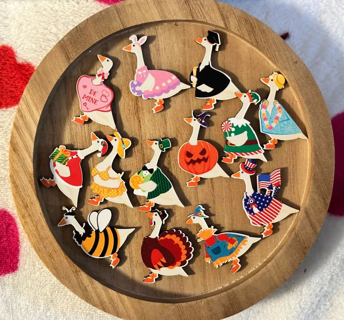 porch goose welcome sign