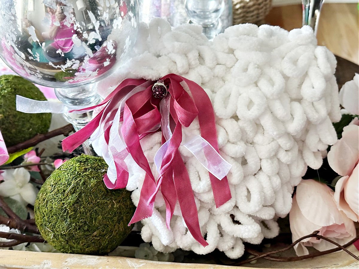 dollar tree puffy heart in dough bowl