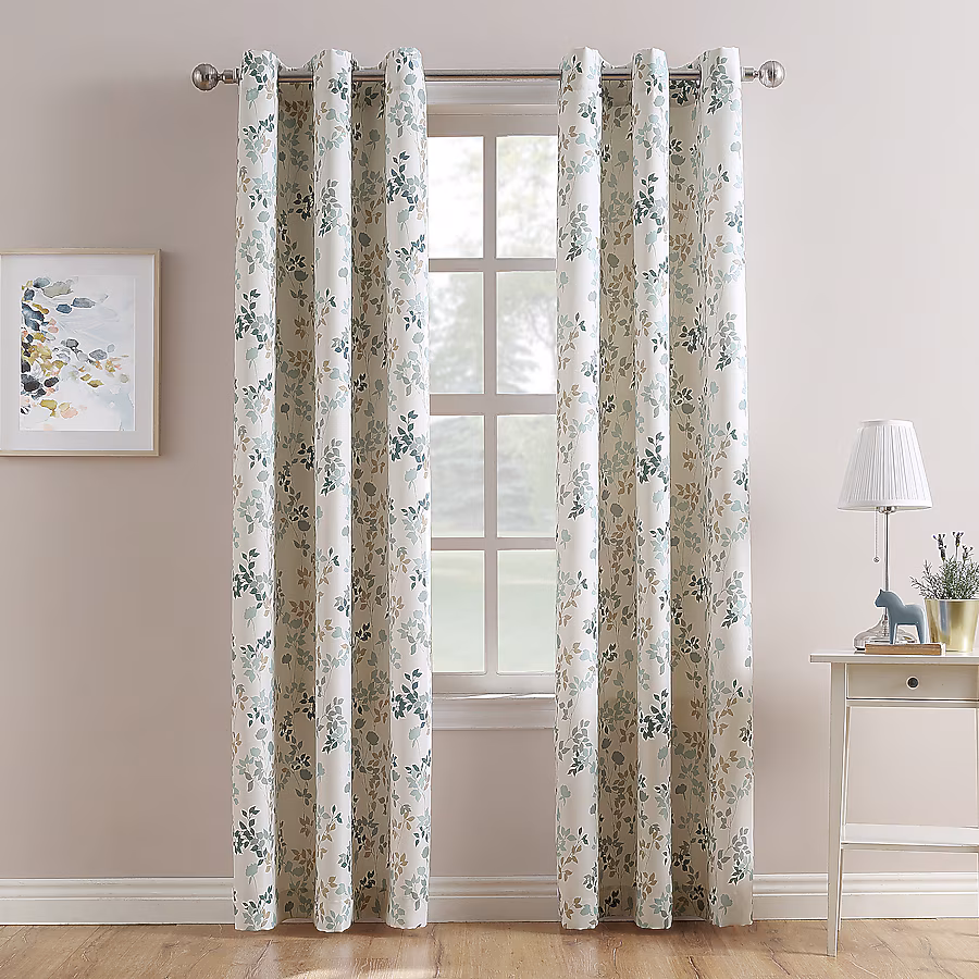 floral grommet top curtain panels