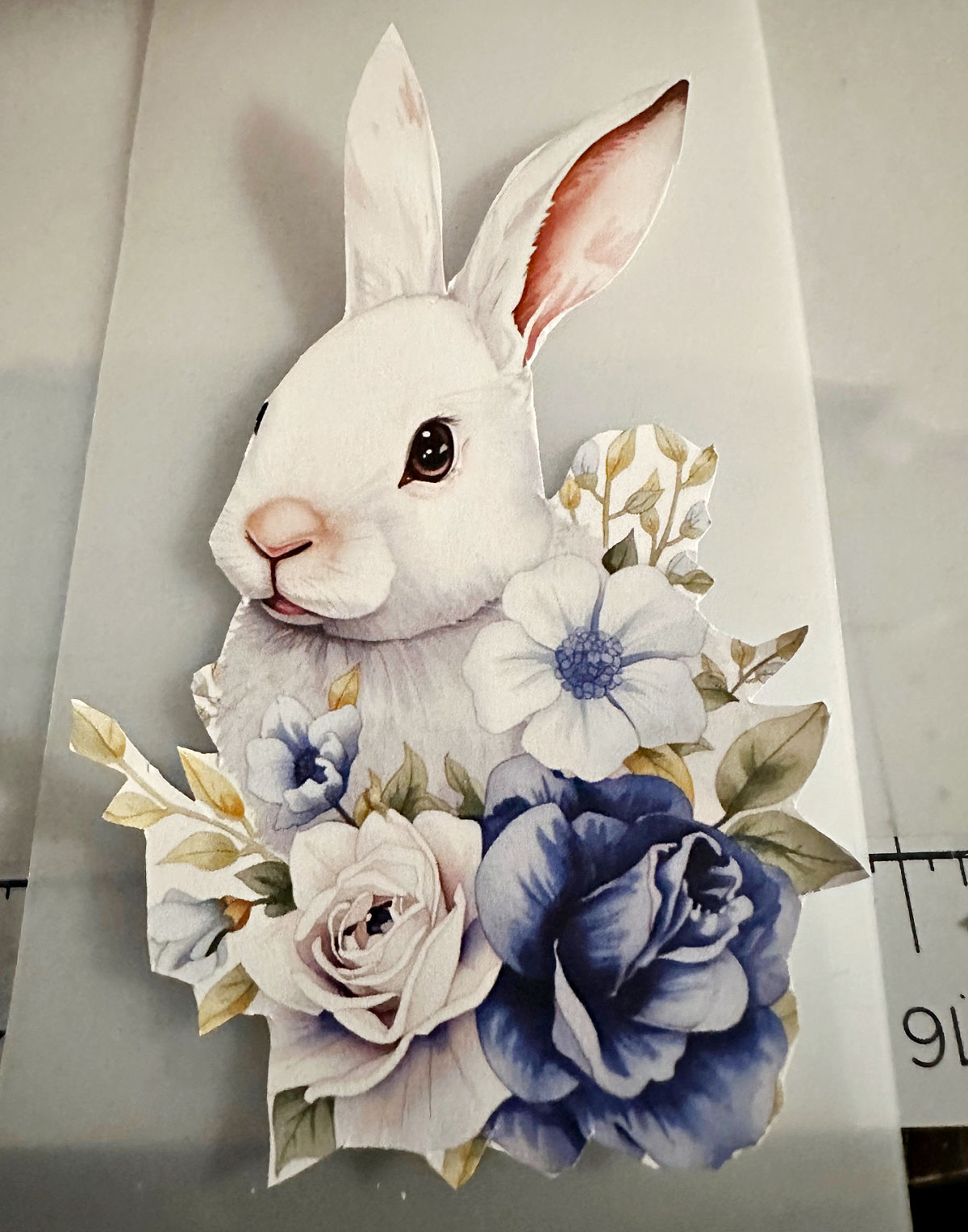 cut out bunny printable for diy lantern