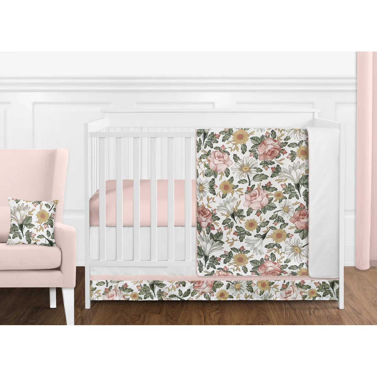 vintage floral nursery bedding