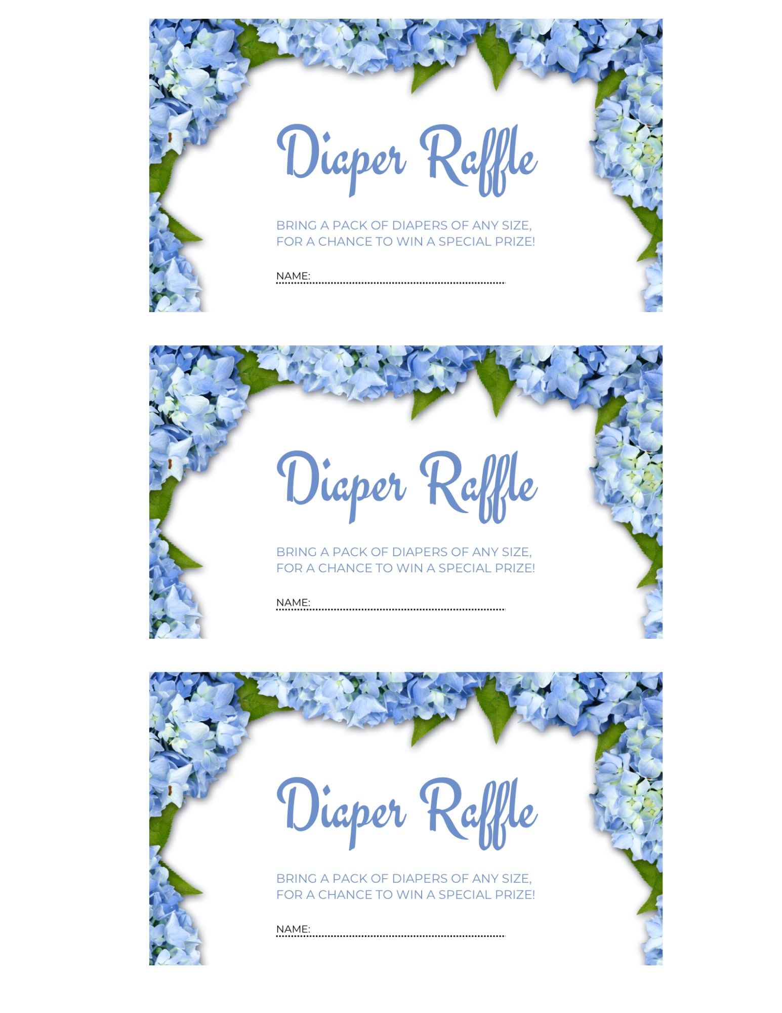 diaper raffle printable of 3
