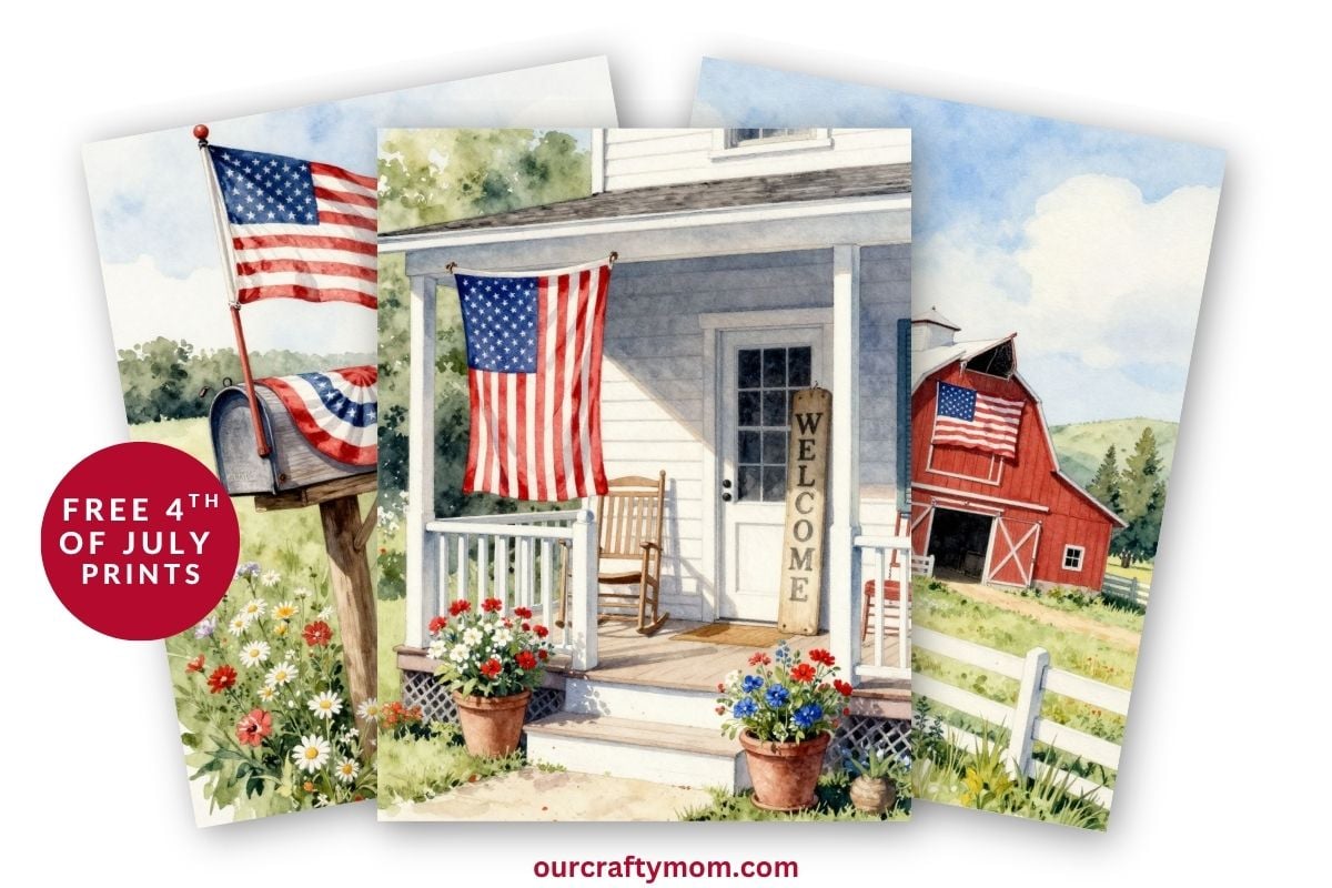 fourth of july printables collage