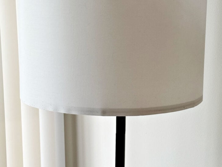 plain white lampshade