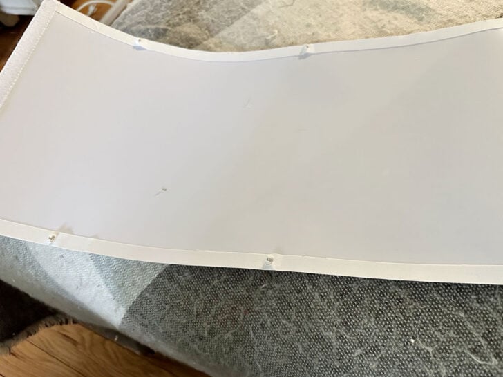 lampshade removed from lamp base
