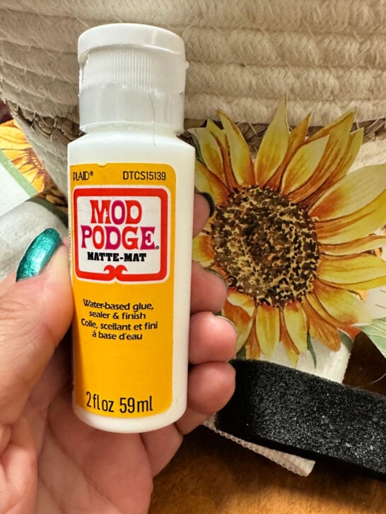 matte mod podge 2 oz bottle from dollar tree