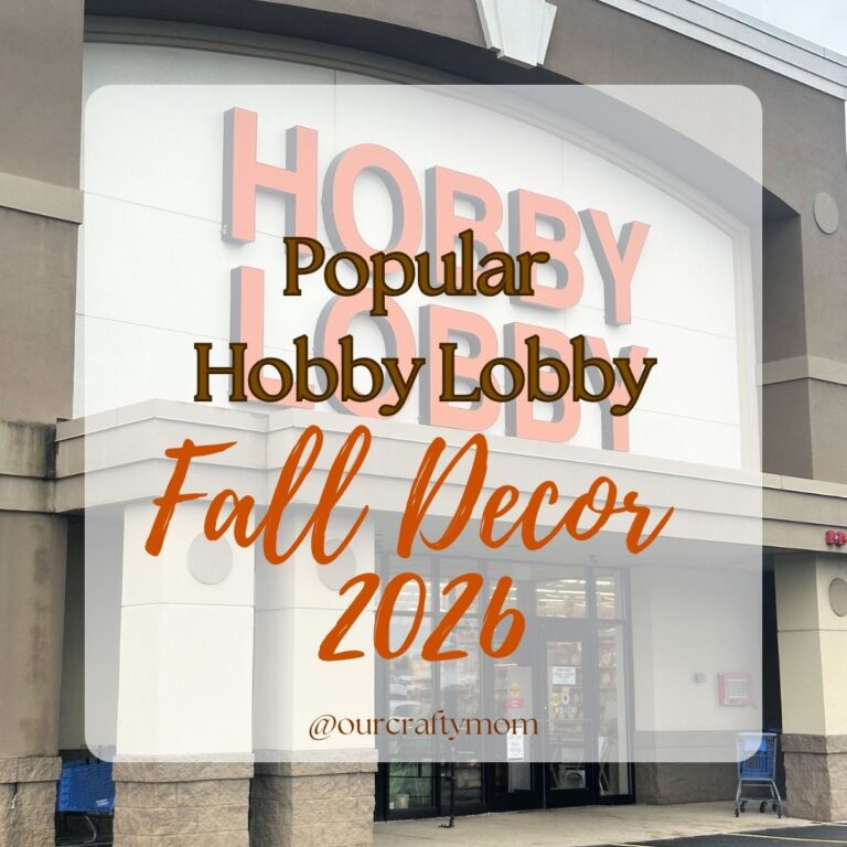 Hobby Lobby Fall Decor block with text overlay