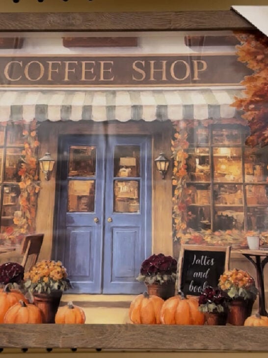 fall coffee bar wall art