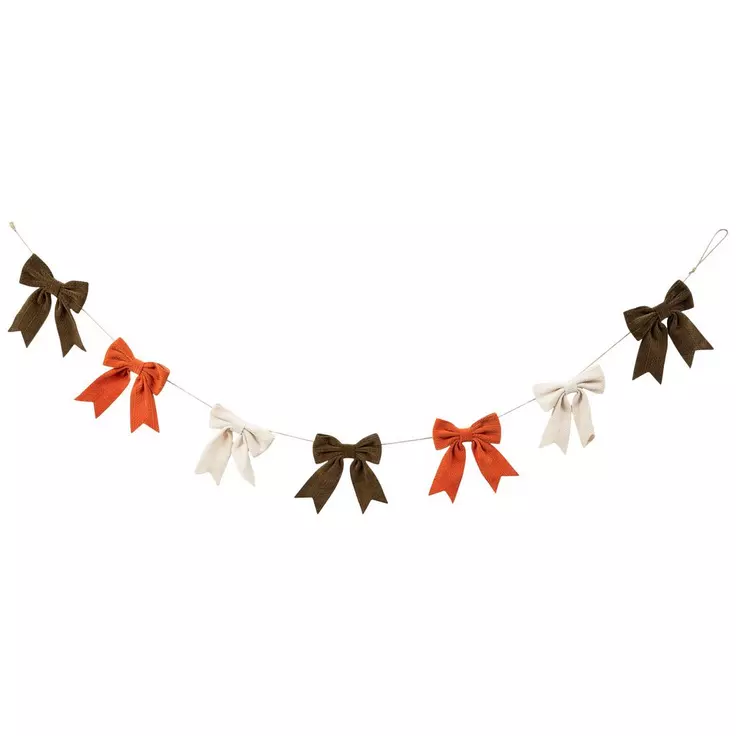 fall bow garland