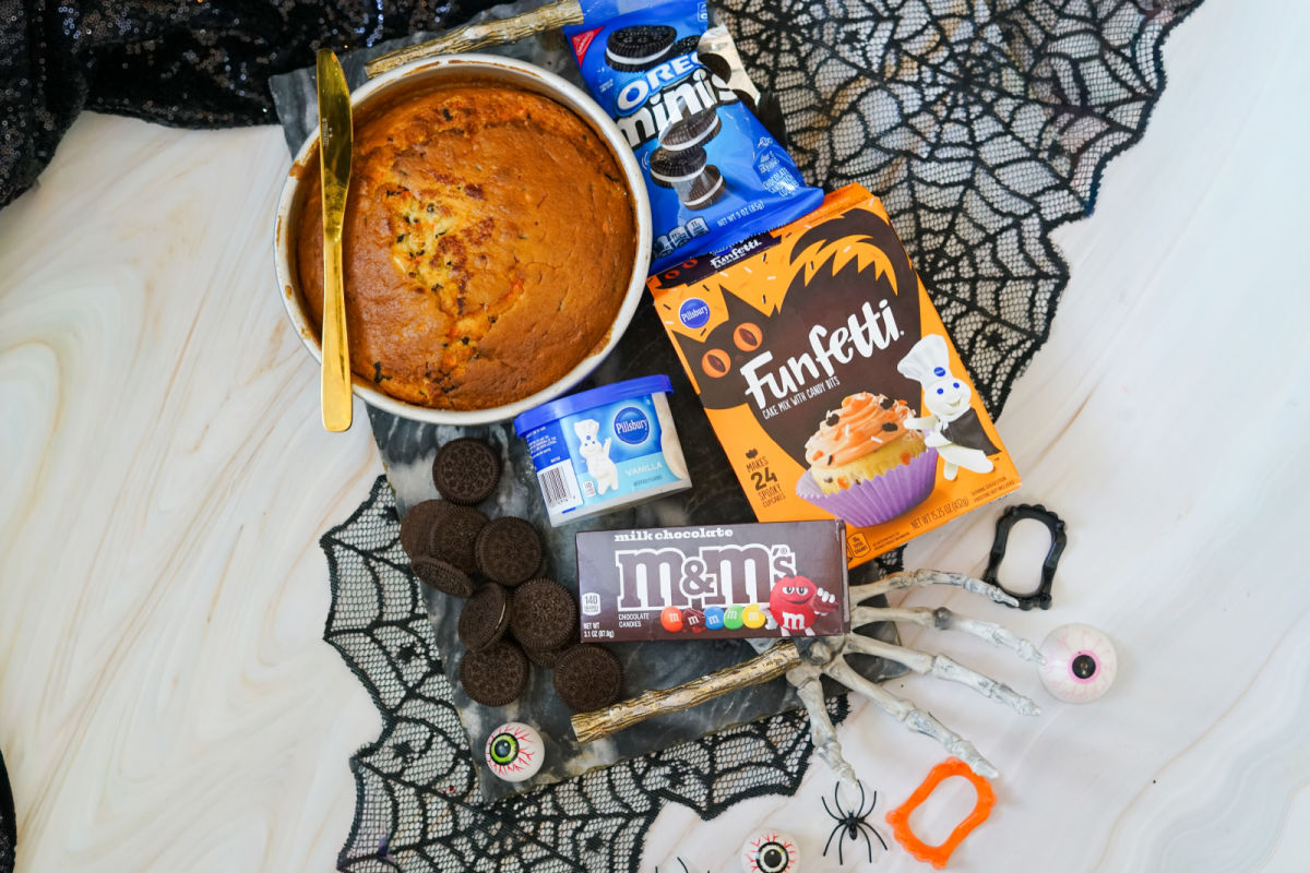 ingredients for halloween cake