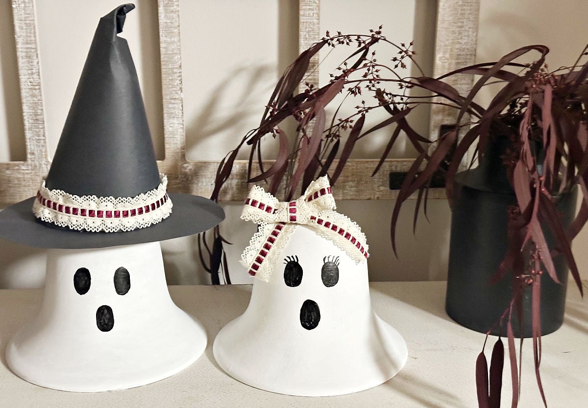 2 diy halloween ghost lights