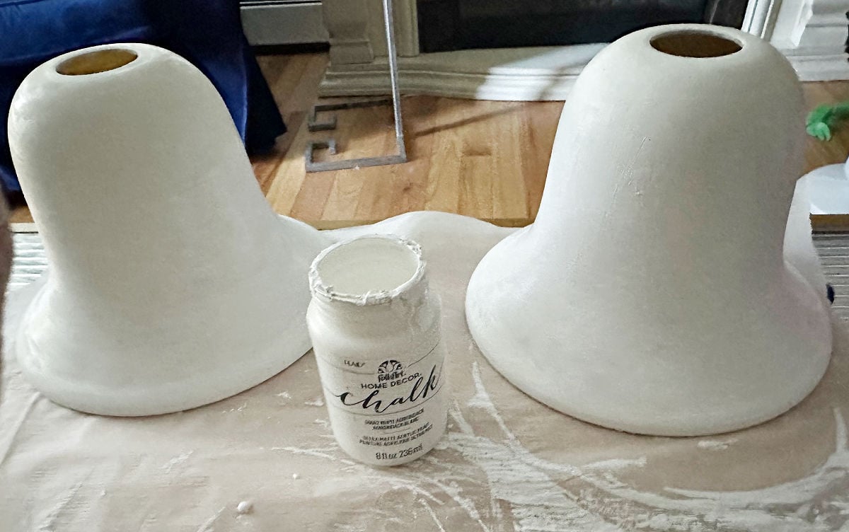 painted glass lamp shades
