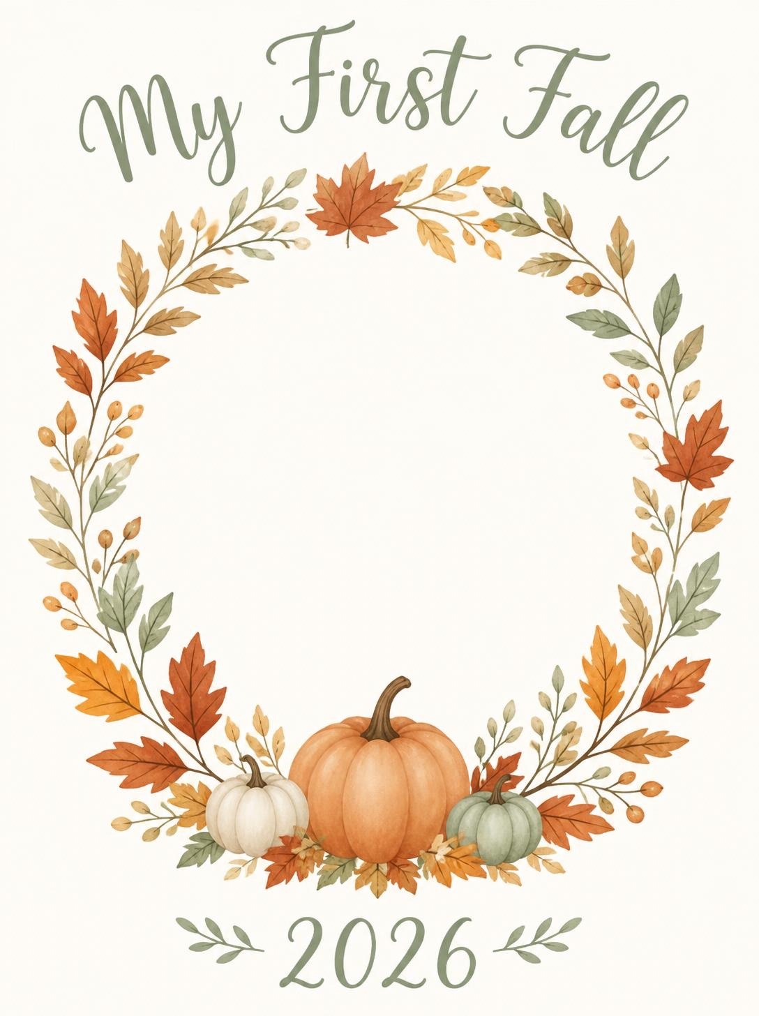 classic fall baby footprint craft