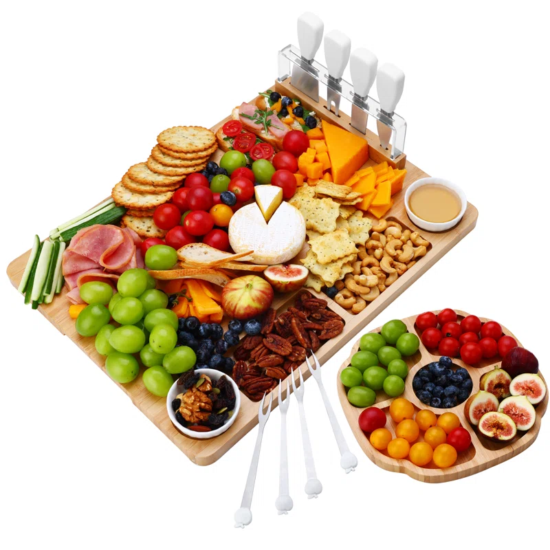 bamboo cheese and charcuterie board